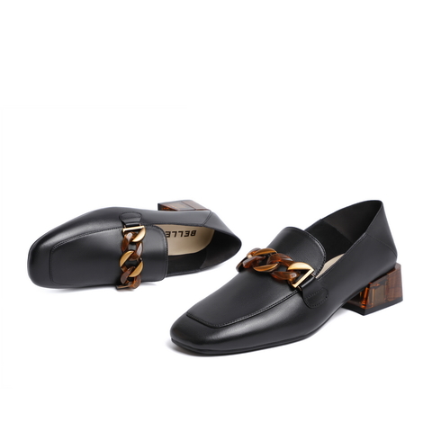 BELLE/百丽商场同款绵羊皮革女皮鞋3PR20AM0