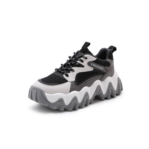 BELLE/百丽商场同款合成革/复合材料/织物女面包鞋20701AM0