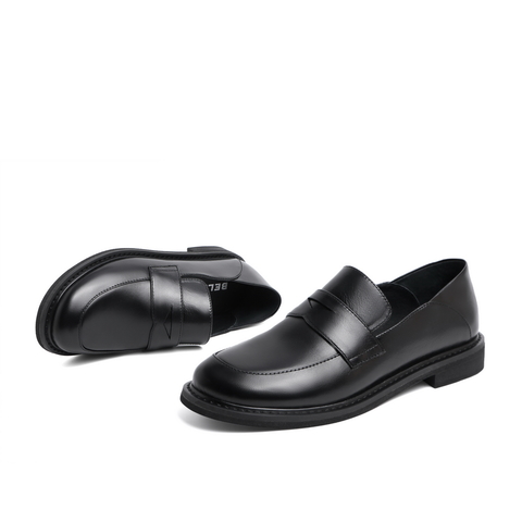 BELLE/百丽商场同款牛皮革女套脚皮鞋3RU20AM0