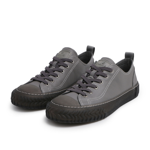 BELLE/百丽牛皮革男半透明底平底休闲板鞋91112AM0