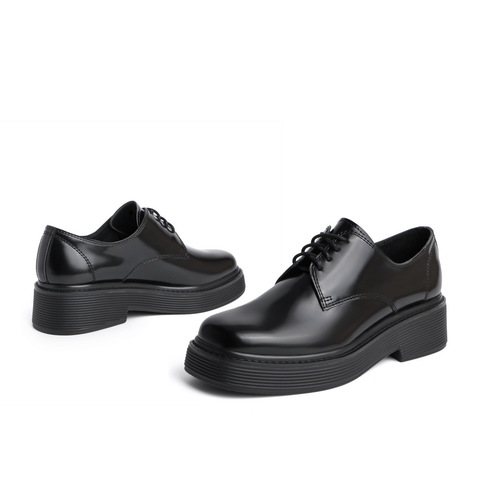 BELLE/百丽光牛皮革女牛津鞋皮鞋3KU24AM0