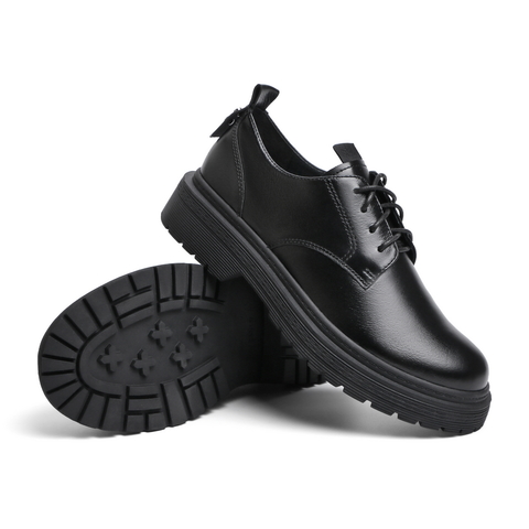 BELLE/百丽商场同款牛皮革女牛津鞋皮鞋3RV20AM0