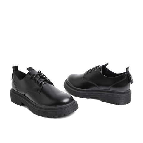 BELLE/百丽商场同款牛皮革女牛津鞋皮鞋3RV20AM0