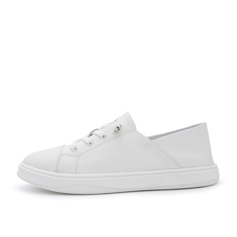 BELLE/百丽牛皮革女小白鞋休闲鞋板鞋91171AM0