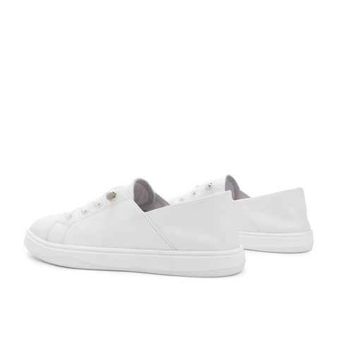 BELLE/百丽牛皮革女小白鞋休闲鞋板鞋91171AM0