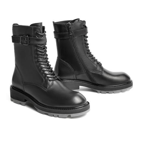 百丽同款冬新商场同款ins厚底机车女马丁靴V5T1DDZ0