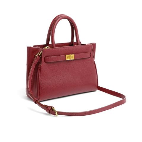 百丽托特包包包秋新商场同款时尚金属扣通勤手提女包X5348CX0