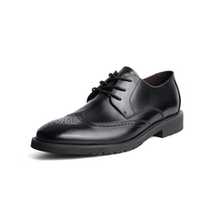 百丽2021商场同款牛皮布洛克打孔商务正装皮鞋男婚鞋B3222AM1