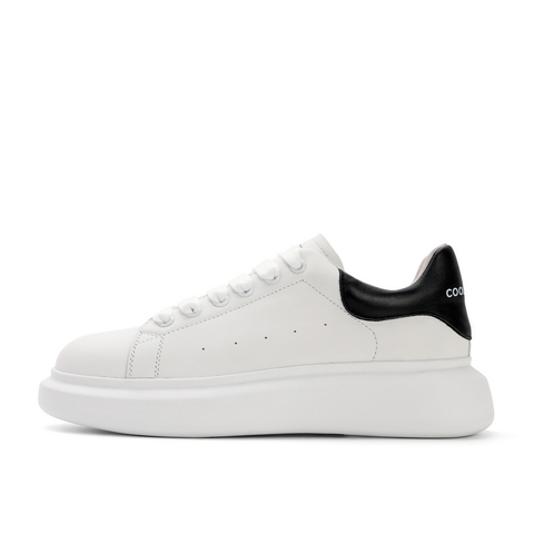 百丽厚底小白鞋女2021春新款牛皮革低帮减龄休闲板鞋77110AM1