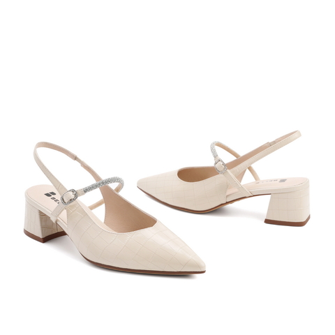 百丽2021粗高跟凉鞋女商场同款压花皮仙女风包头3IB30BH1