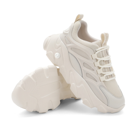 百丽老爹鞋女2021春新女简约厚底潮流运动风休闲鞋21280AM1