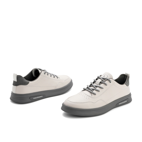 百丽时尚板鞋男2021春新牛皮革简约潮流撞色休闲鞋70393AM1