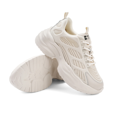 BELLE/百丽2021春新厚底机能运动风厚底女老爹鞋21218AM1