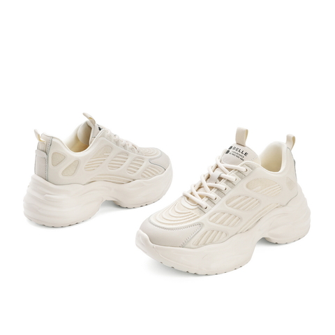 BELLE/百丽2021春新厚底机能运动风厚底女老爹鞋21218AM1