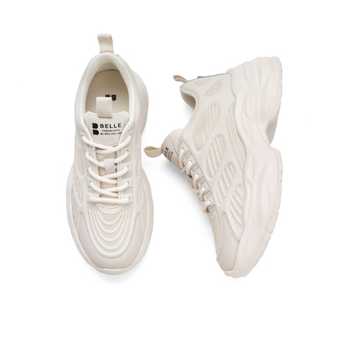 BELLE/百丽2021春新厚底机能运动风厚底女老爹鞋21218AM1