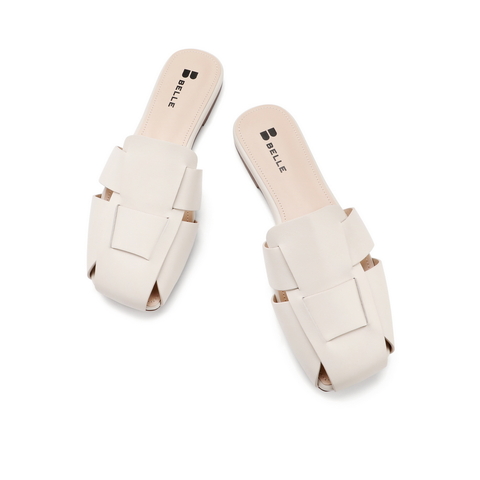 百丽李宇春同款2021夏商场同款女平底穆勒凉拖鞋外穿3KG34BT1