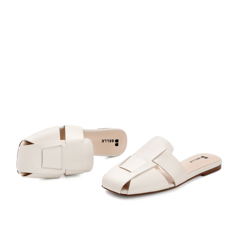 百丽李宇春同款2021夏商场同款女平底穆勒凉拖鞋外穿3KG34BT1