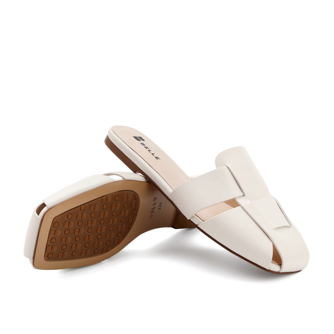 百丽李宇春同款2021夏商场同款女平底穆勒凉拖鞋外穿3KG34BT1