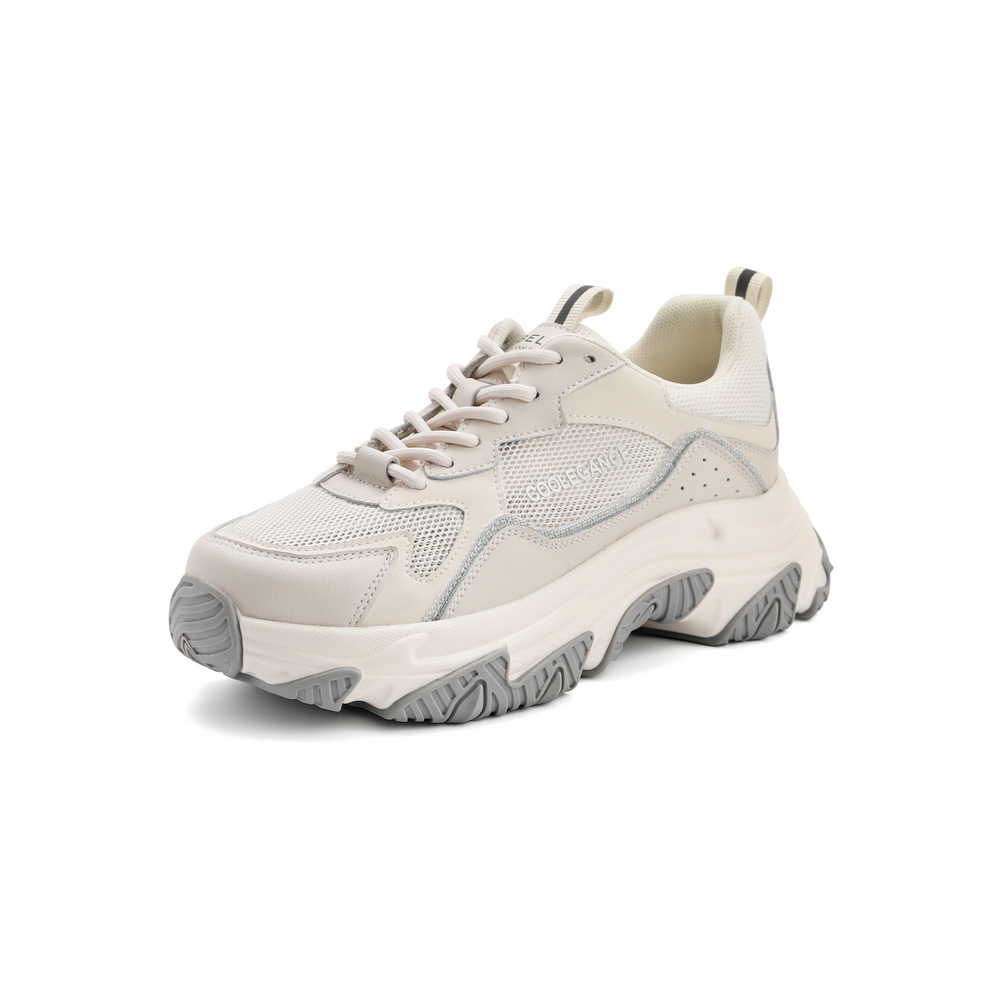 百丽冰原老爹鞋女2021商场同款运动旅游网面休闲鞋W4Q1DBM1