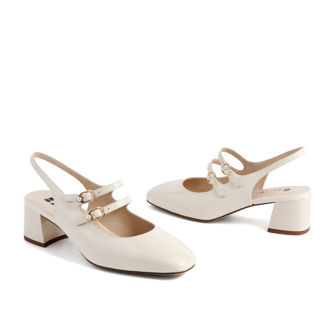 百丽包头凉鞋女2021商场同款气质粗跟玛丽珍凉鞋3NG31BH1