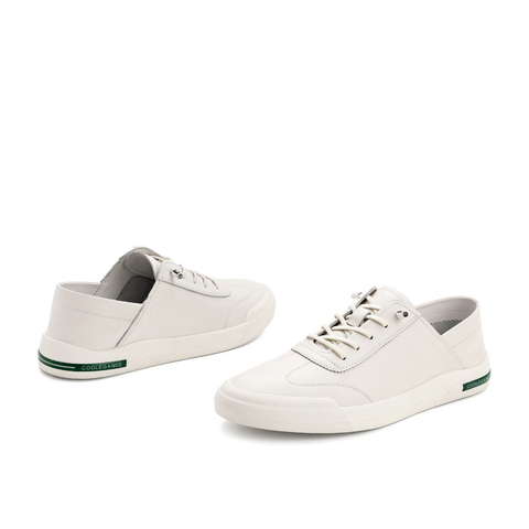 百丽撞色小白鞋男2021夏新牛皮革男青春减龄套脚休闲板鞋21922BM1