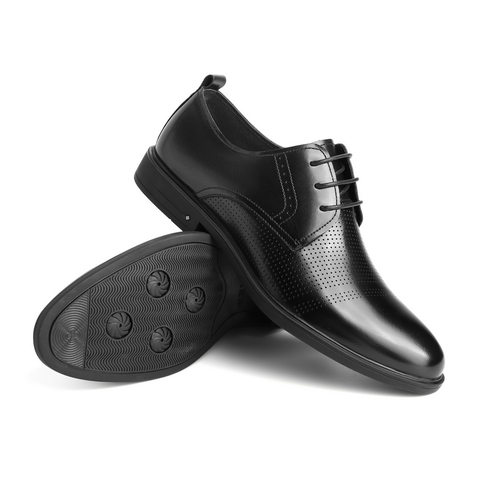 百丽2021夏新商场同款牛皮革男打孔商务正装皮鞋7EH01BM1