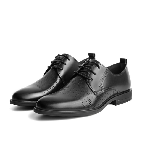 百丽2021夏新商场同款牛皮革男打孔商务正装皮鞋7EH01BM1