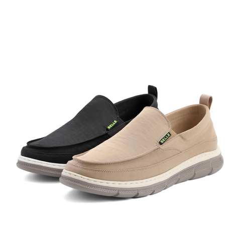 百丽休闲布鞋男2021商场同款套脚轻便散步鞋一脚蹬7EL01BM1