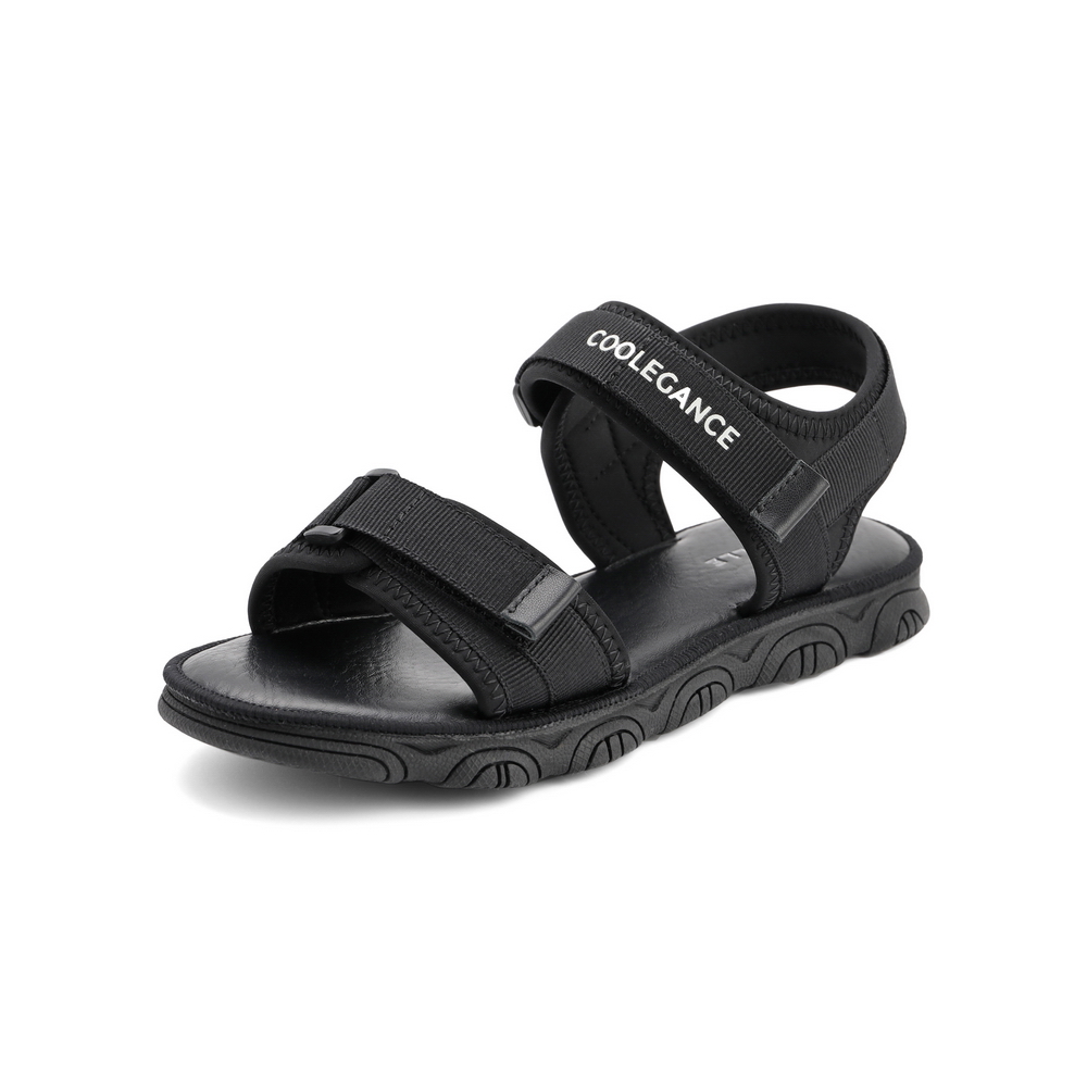 百丽潮酷厚底凉鞋女2021商场同款魔术贴沙滩凉鞋W4L1DBL1