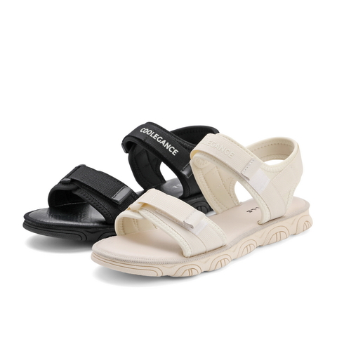 百丽潮酷厚底凉鞋女2021商场同款魔术贴沙滩凉鞋W4L1DBL1