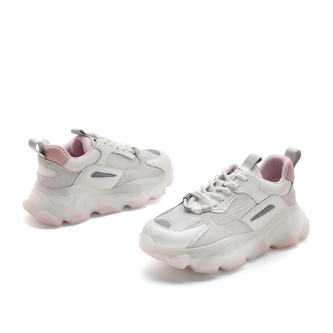 百丽冰原老爹鞋女2021商场同款厚底运动休闲鞋W5L1DBM1