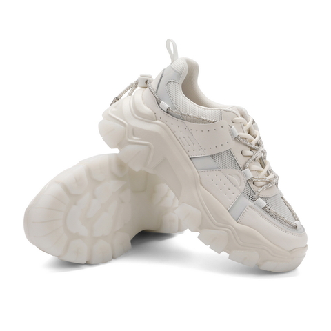 百丽ins潮老爹鞋女2021商场同款厚底休闲网面运动鞋20179BM1