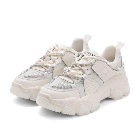 百丽ins潮老爹鞋女2021商场同款厚底休闲网面运动鞋20179BM1