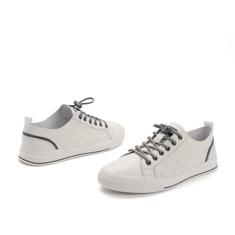 百丽小白鞋男2021商场同款牛皮革男潮流减龄休闲板鞋7GA01BM1