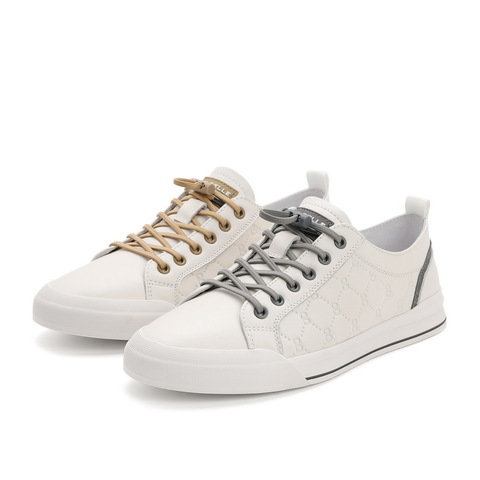 百丽小白鞋男2021商场同款牛皮革男潮流减龄休闲板鞋7GA01BM1