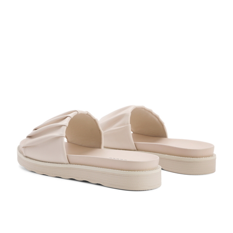 百丽2021商场同款厚底褶皱拖鞋外穿ins潮舒适女21682BT1