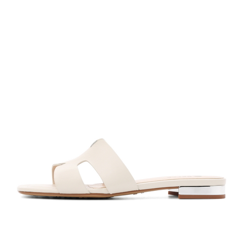 百丽几何拖2021商场同款女低跟休闲法式拖鞋外穿3IID3BT1