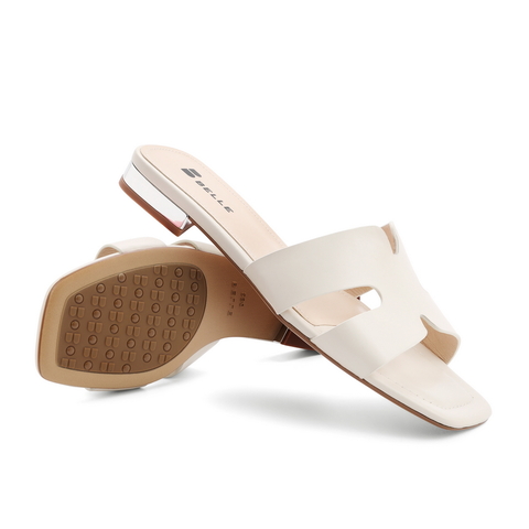 百丽几何拖2021商场同款女低跟休闲法式拖鞋外穿3IID3BT1