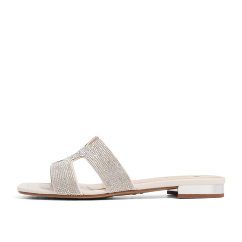 百丽几何拖2021夏新商场同款女平底拖鞋外穿仙女风3IID4BT1