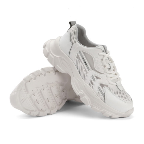 百丽ins潮搭老爹鞋女2021时尚网面厚底运动休闲鞋B0316BM1