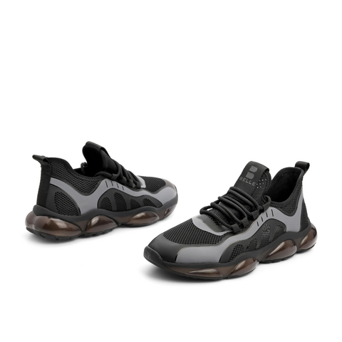 百丽2021夏新男时尚撞色网布拼接运动风休闲旅游鞋B0321BM1