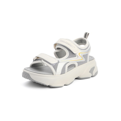 百丽运动风沙滩鞋女2021商场同款魔术贴休闲凉鞋W6Y1DBL1