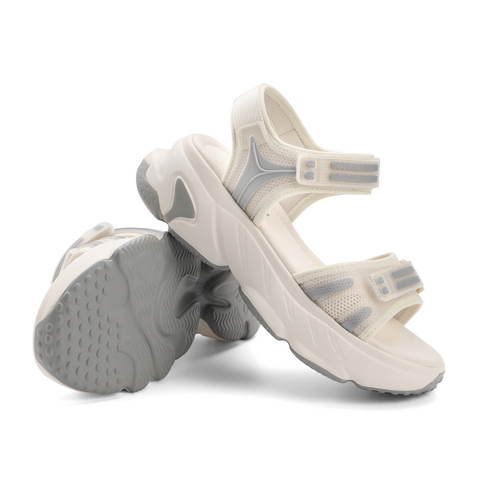 百丽魔术贴运动凉鞋女2021夏新商场同款厚底沙滩鞋W6Z1DBL1