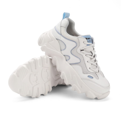 百丽复古老爹鞋2021夏新女拼接网面时尚运动风休闲鞋B0325BM1