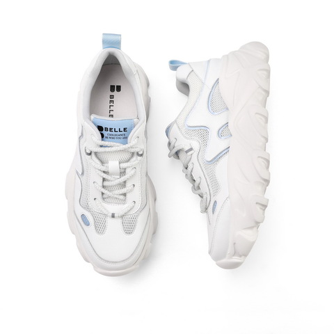 百丽复古老爹鞋2021夏新女拼接网面时尚运动风休闲鞋B0325BM1