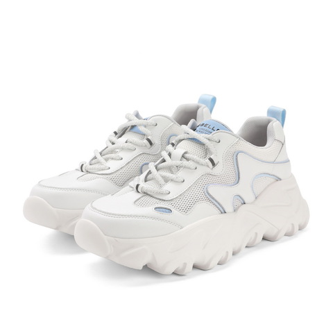 百丽复古老爹鞋2021夏新女拼接网面时尚运动风休闲鞋B0325BM1