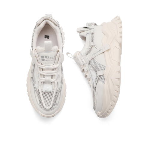 百丽2021女时尚帅气厚底运动风休闲老爹鞋B0342BM1