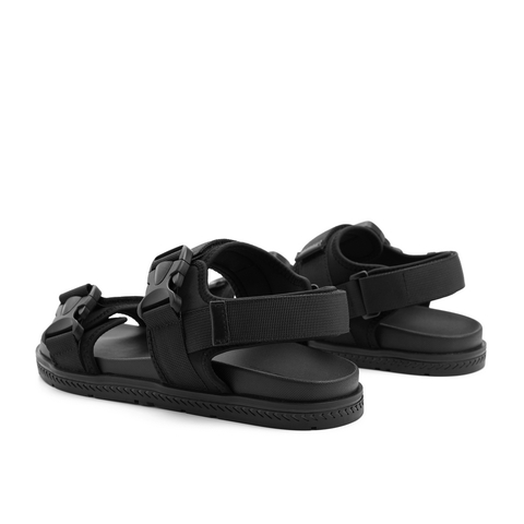 百丽2021男便捷魔术贴休闲沙滩凉鞋外穿B0349BL1