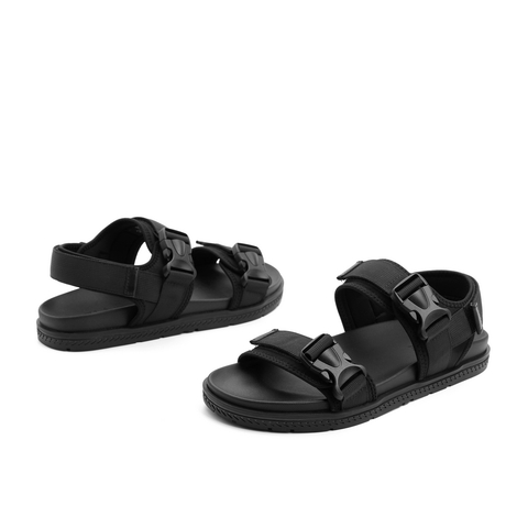 百丽2021男便捷魔术贴休闲沙滩凉鞋外穿B0349BL1