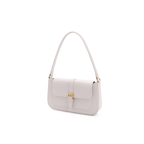 百丽2021夏新商场同款牛皮手提包复古法式腋下包女X5096BX1